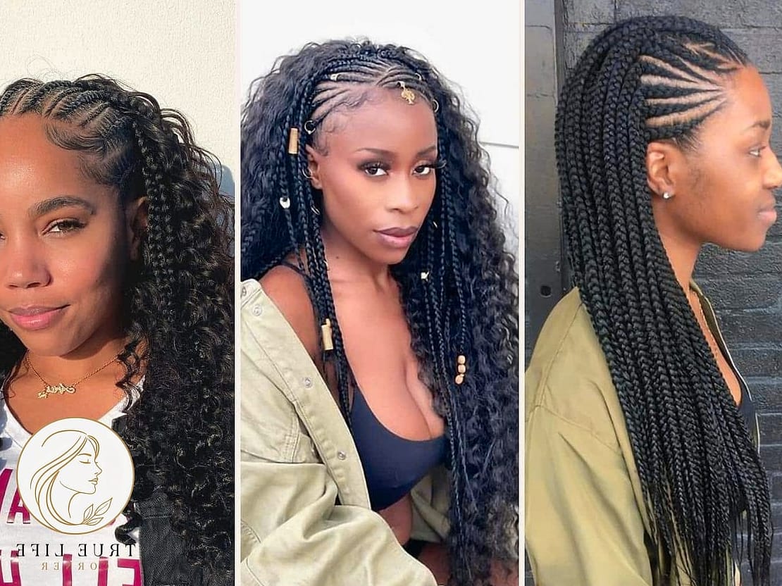 14 Up Hairstyles For Long Hair Perfect for Your Next Salon Appointment 6 Half-Up Braided Top Knot