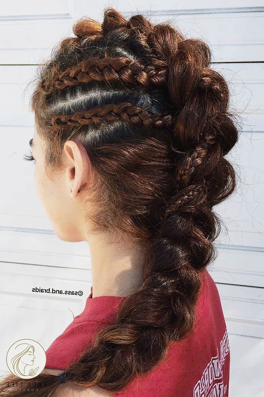 16 Dragon Braid Hairstyles for the Ultimate Glow Up 7 Half-Up Dragon Braid