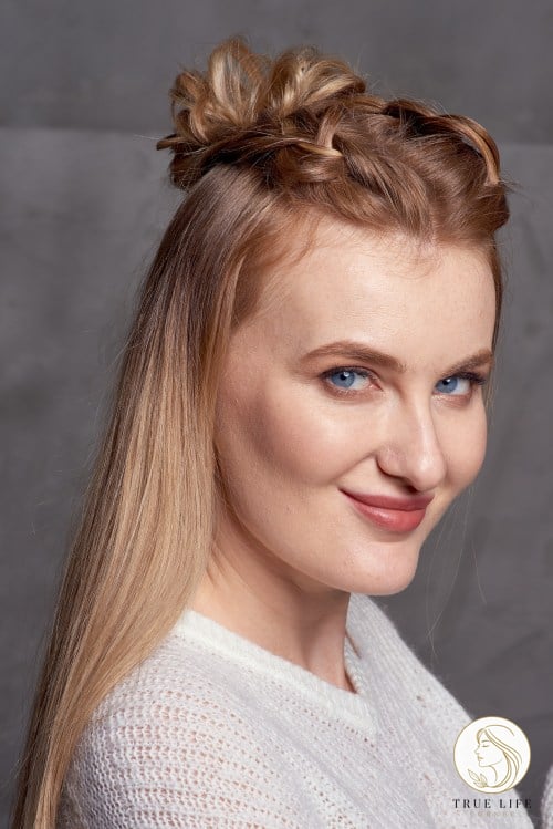 12 Dutch Braid Hairstyles for When You Need a Fresh Change 2 Half-Up Half-Down Hairstyle with Two Mohawk Dutch Braids