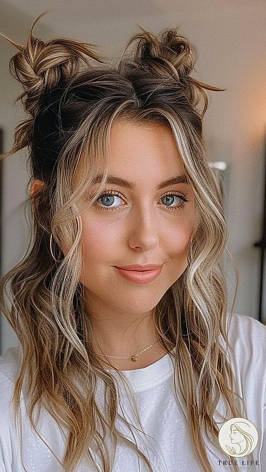 Half-Up Space Bun
