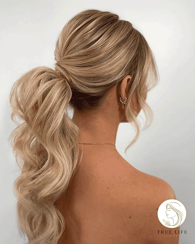 23 Wedding Guest Hairstyles For Long Hair to Transform Your Look Instantly 7 High Voluminous Ponytail