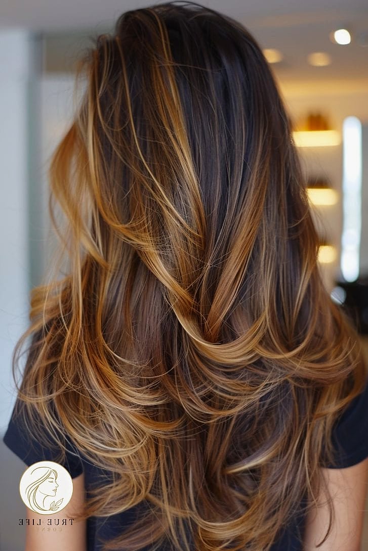 Layered Cut With Long Side-Swept Bangs