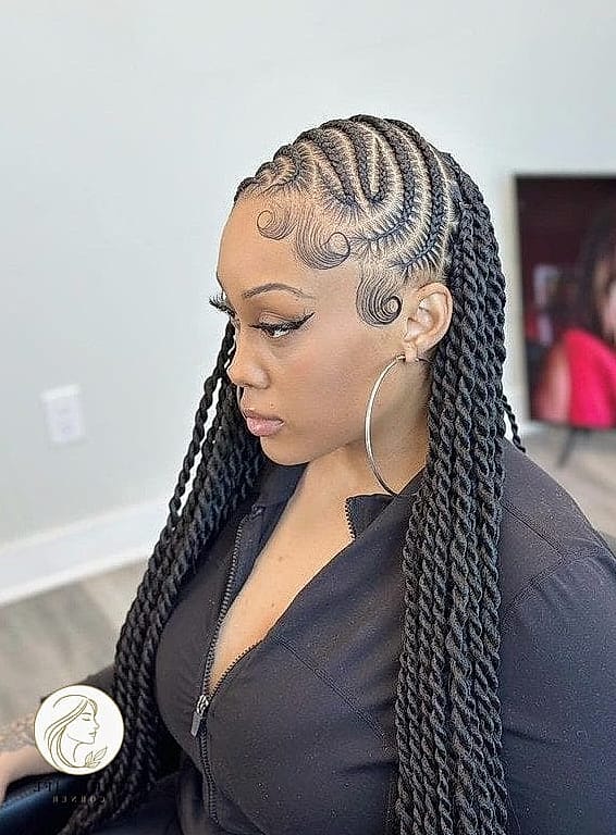 10 Braid Hairstyles For Black Women Ideas You Need to Try Right Now 6 Lemonade Braids