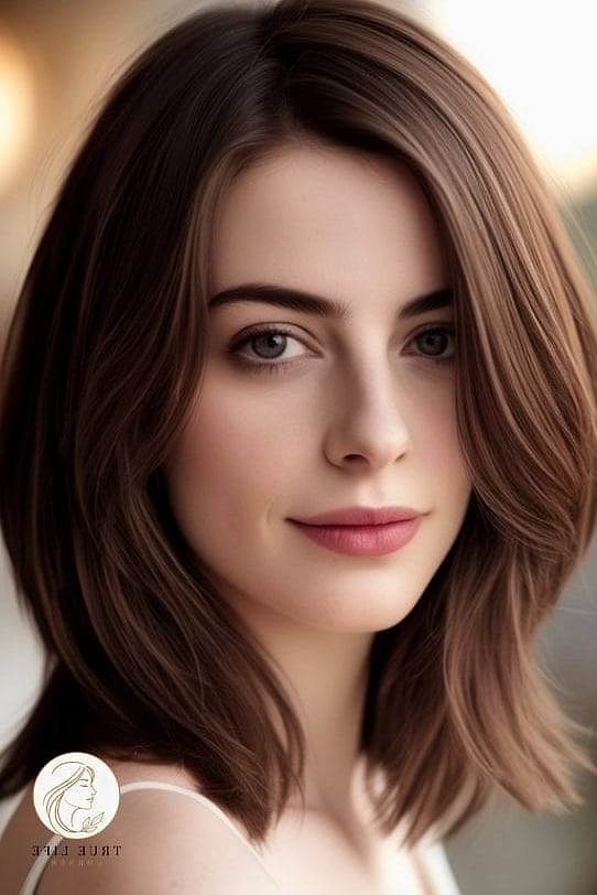 18 Cute Hairstyles For Medium Hair Perfect for Your Next Salon Appointment 7 Long Bob With Blunt Ends