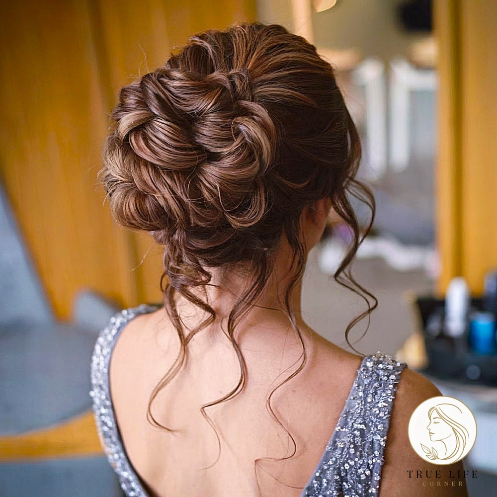 30 Bun Hairstyles For Long Hair That Belong on Your Inspiration Board 3 Long Face Frame and Big Hair Bun