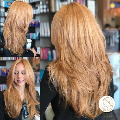 18 Hair Cut For Long Hair With Layers V Cut You'll Want to Re-Create Immediately 17 Long Feathered Haircut