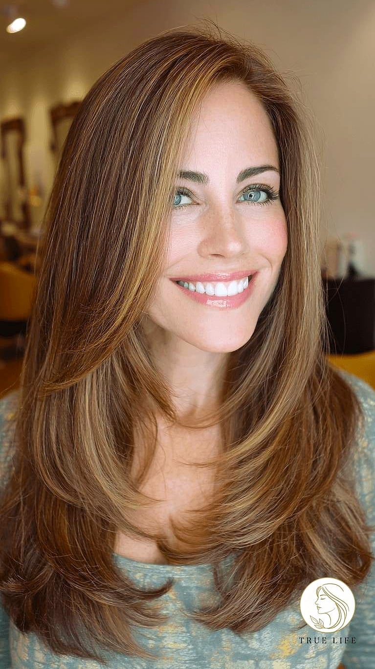 Long Hair With Subtle Balayage and Beach Waves