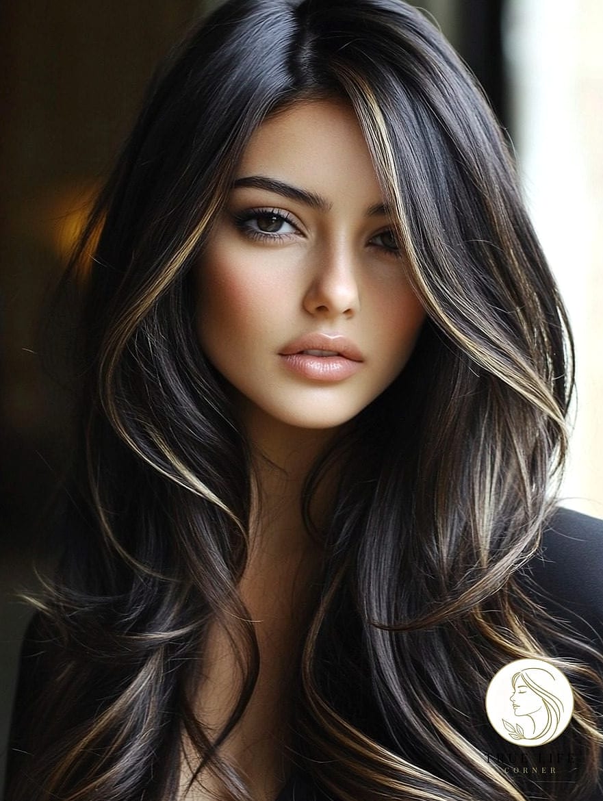 Long Hair with Lowlights