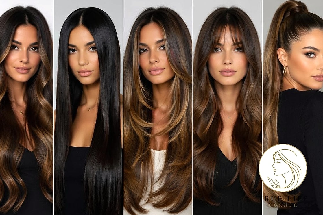 Long Hair with a Deep Side Part
