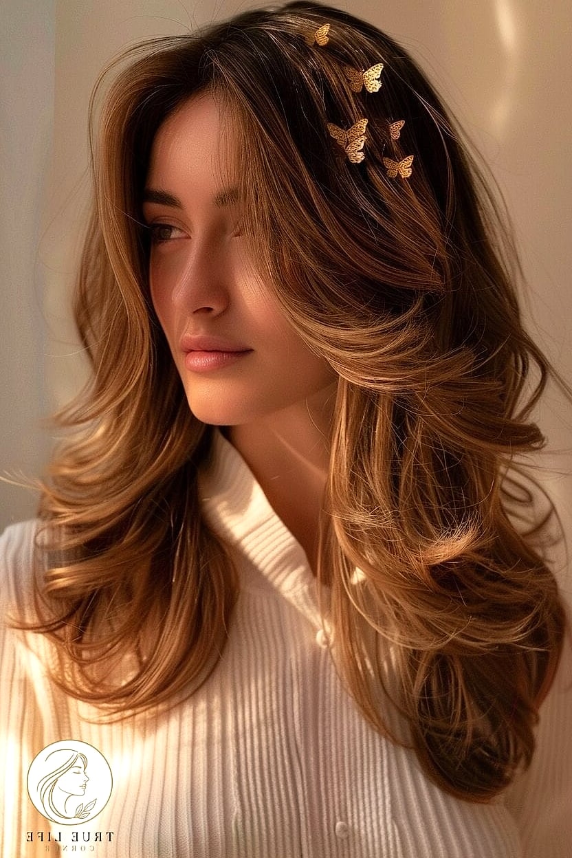 Long Hair with Butterfly Layers