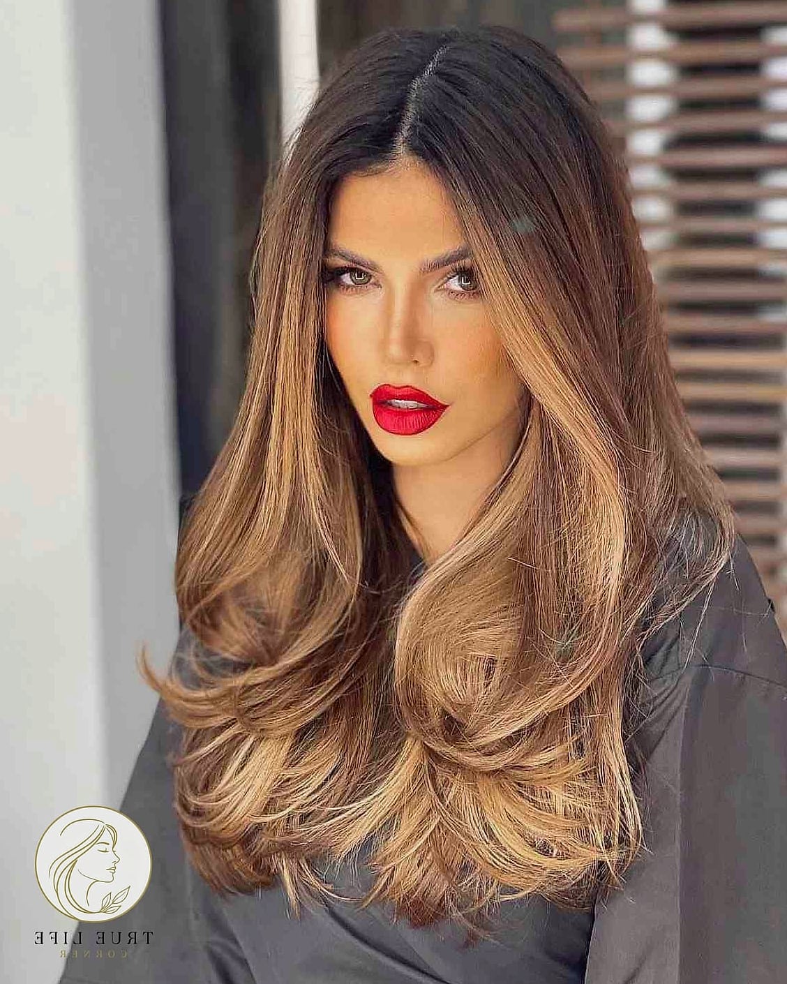 Long Hair with Middle Part