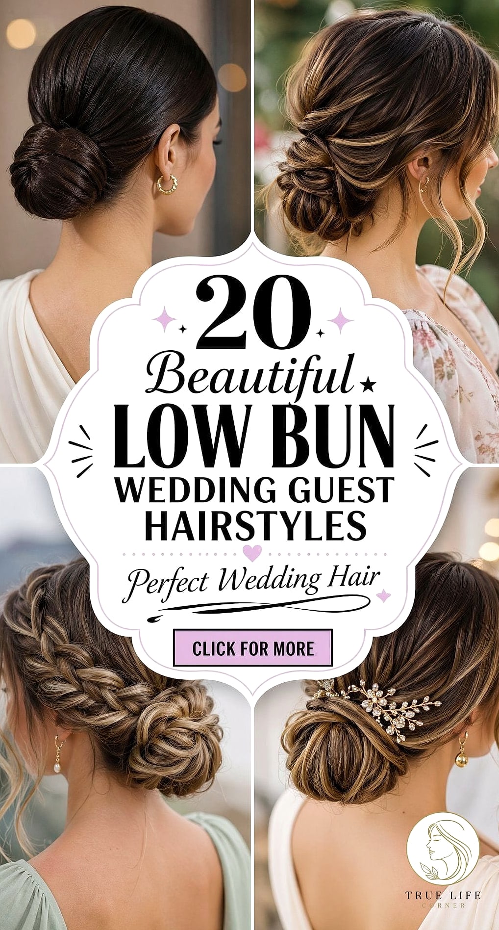 23 Wedding Guest Hairstyles For Long Hair to Transform Your Look Instantly 4 Low Sleek Bun