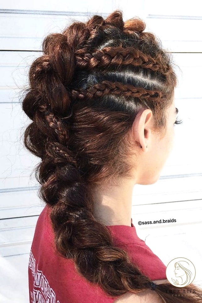16 Dragon Braid Hairstyles for the Ultimate Glow Up 13 Micro Dragon Braids