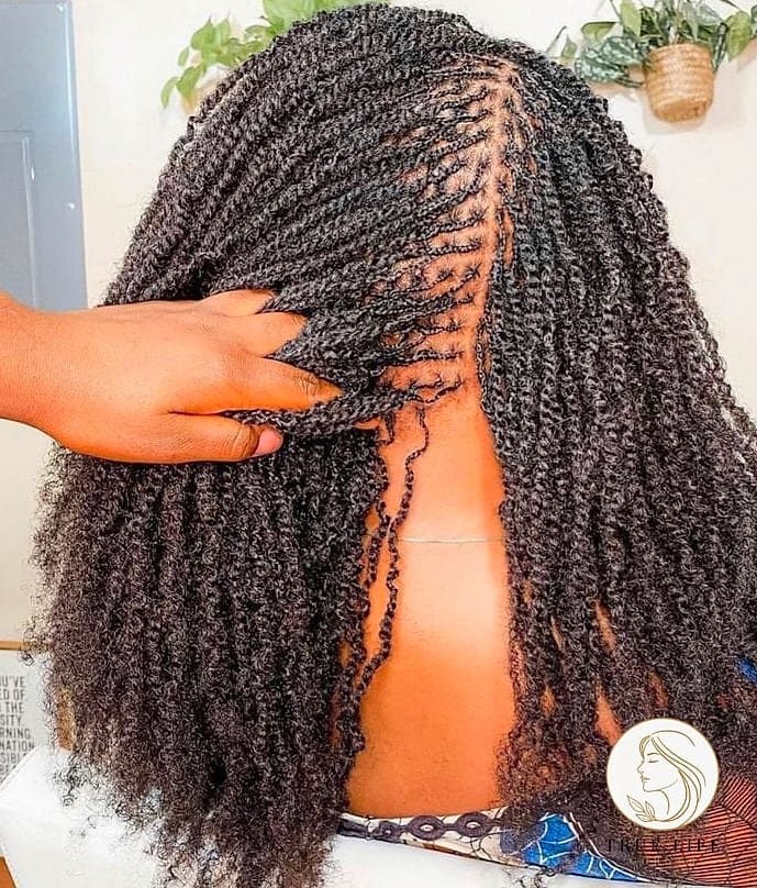 22 Twist Braid Hairstyles to Save Before They Blow Up 19 Micro Twist Braids for a Delicate Look