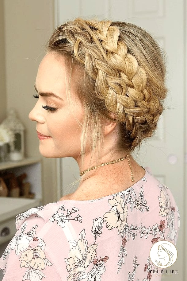 27 Beautiful Braid Hairstyles That Are Actually Easy to DIY 7 Milkmaid Braid