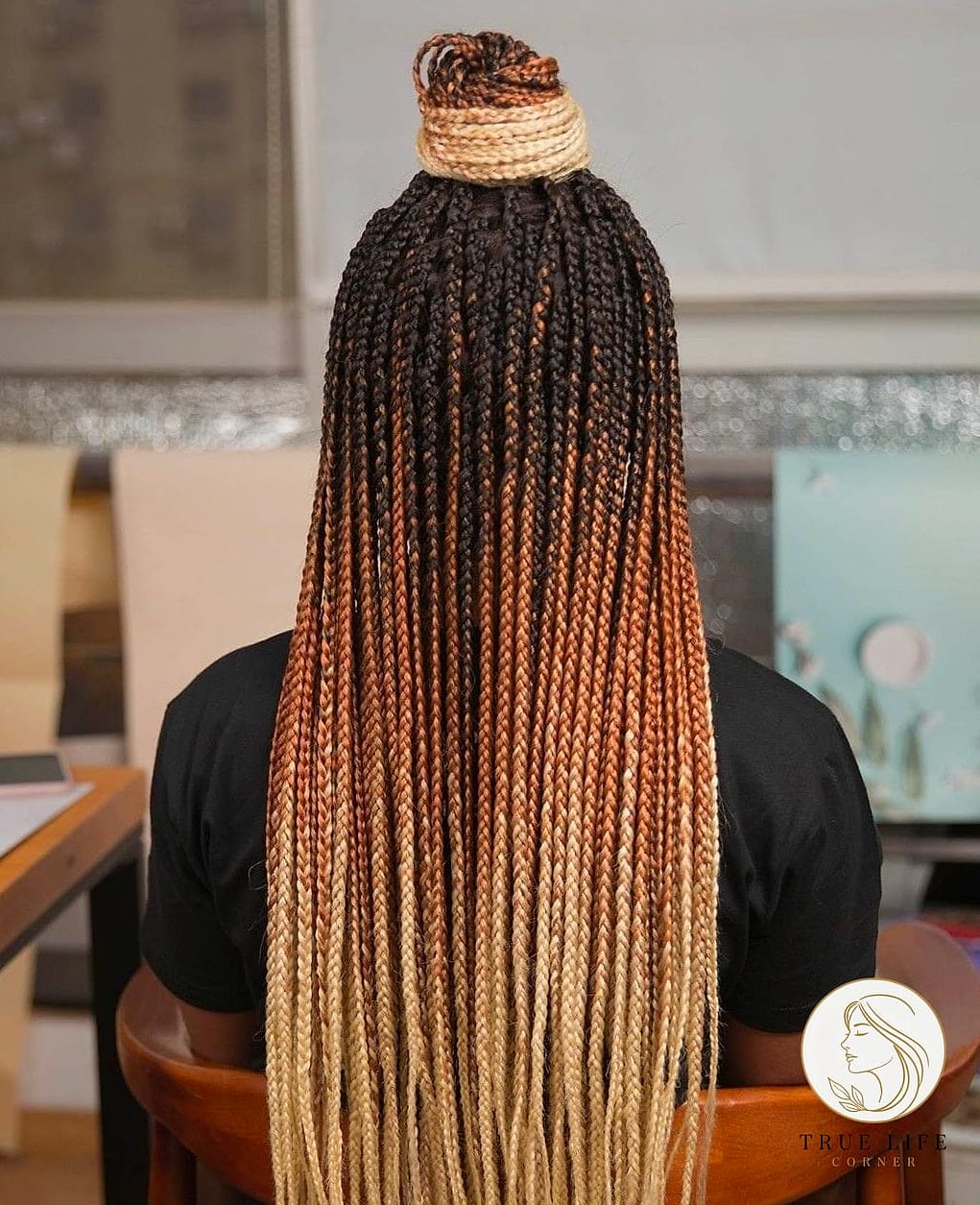22 Twist Braid Hairstyles to Save Before They Blow Up 17 Ombre Twist Braids in Warm Copper Tones