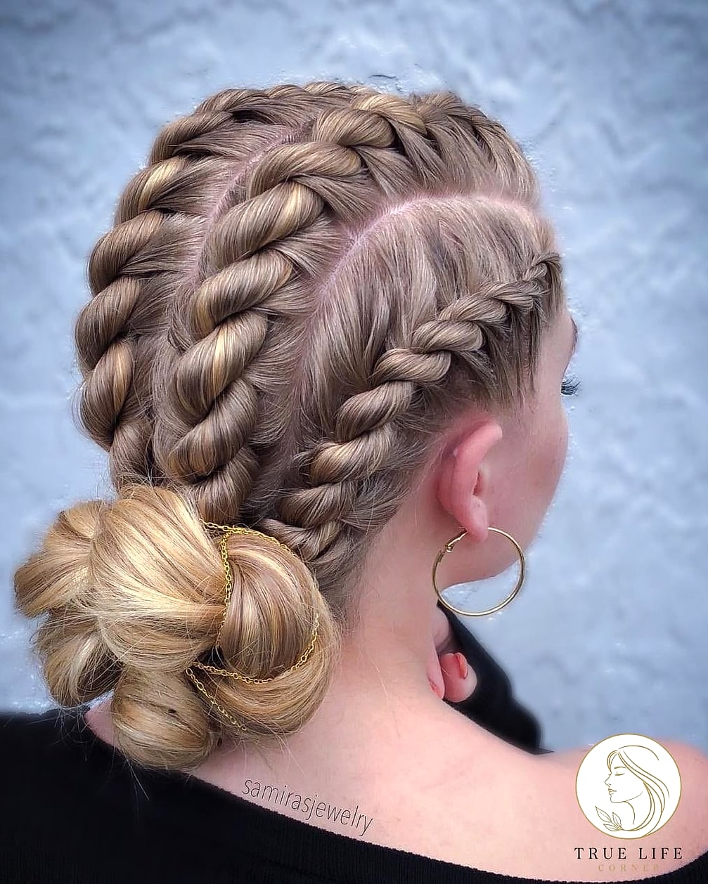 30 Bun Hairstyles For Long Hair That Belong on Your Inspiration Board 26 Rope Braid Bun