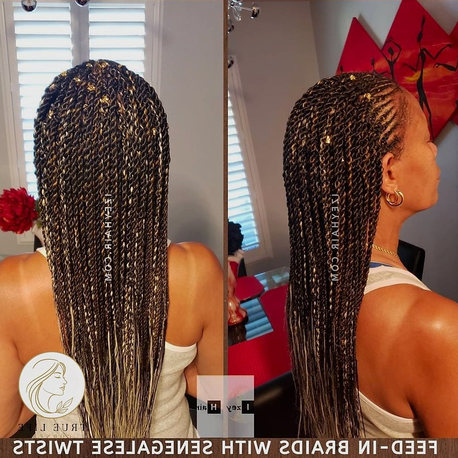 21 Color 30 Braids Ideas You Need to Try Right Now 19 Senegalese Twists with Cherry Red Ends