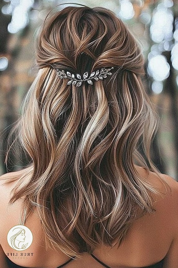 23 Wedding Guest Hairstyles For Long Hair to Transform Your Look Instantly 2 Soft Romantic Waves