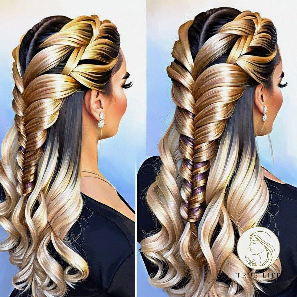 21 Color 30 Braids Ideas You Need to Try Right Now 17 Twisted Braids with Champagne Blonde Highlights
