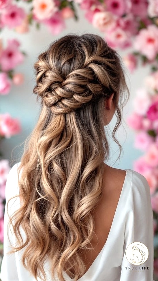 Twisted Half-Up Style