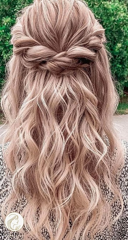 23 Wedding Guest Hairstyles For Long Hair to Transform Your Look Instantly 10 Twisted Half-Up Style