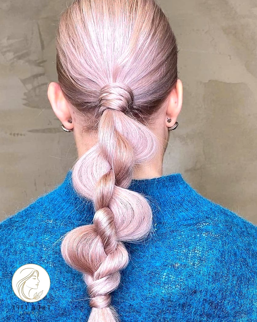 Twisted Ponytail With Volume at the Crown