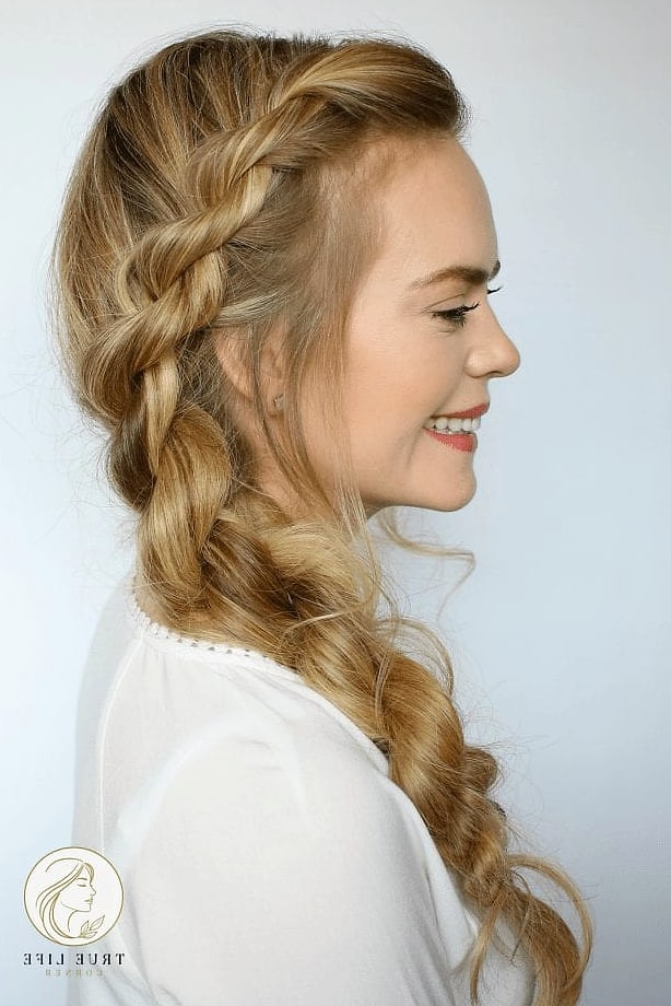 14 Up Hairstyles For Long Hair Perfect for Your Next Salon Appointment 11 Twisted Side Bun