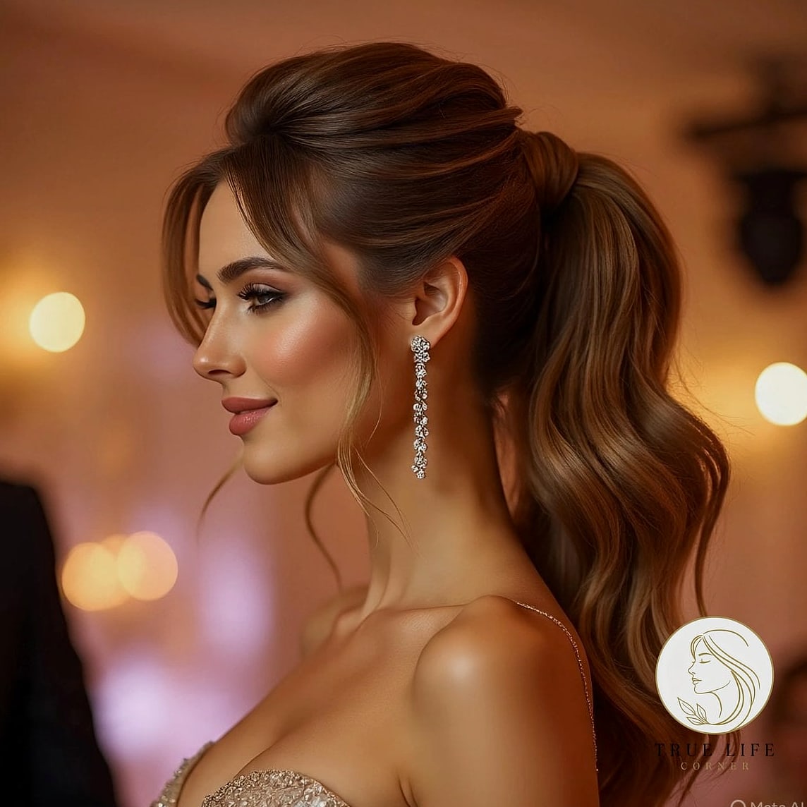 16 Party Hairstyles For Long Hair to Show Your Stylist ASAP 14 Voluminous Blow-Dry with a Deep Side Sweep