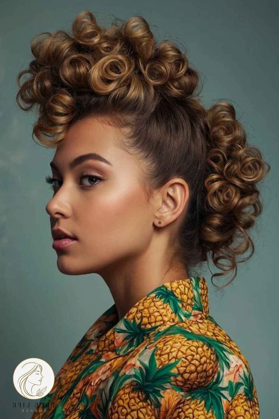 14 Up Hairstyles For Long Hair Perfect for Your Next Salon Appointment 12 Voluminous Pineapple Updo