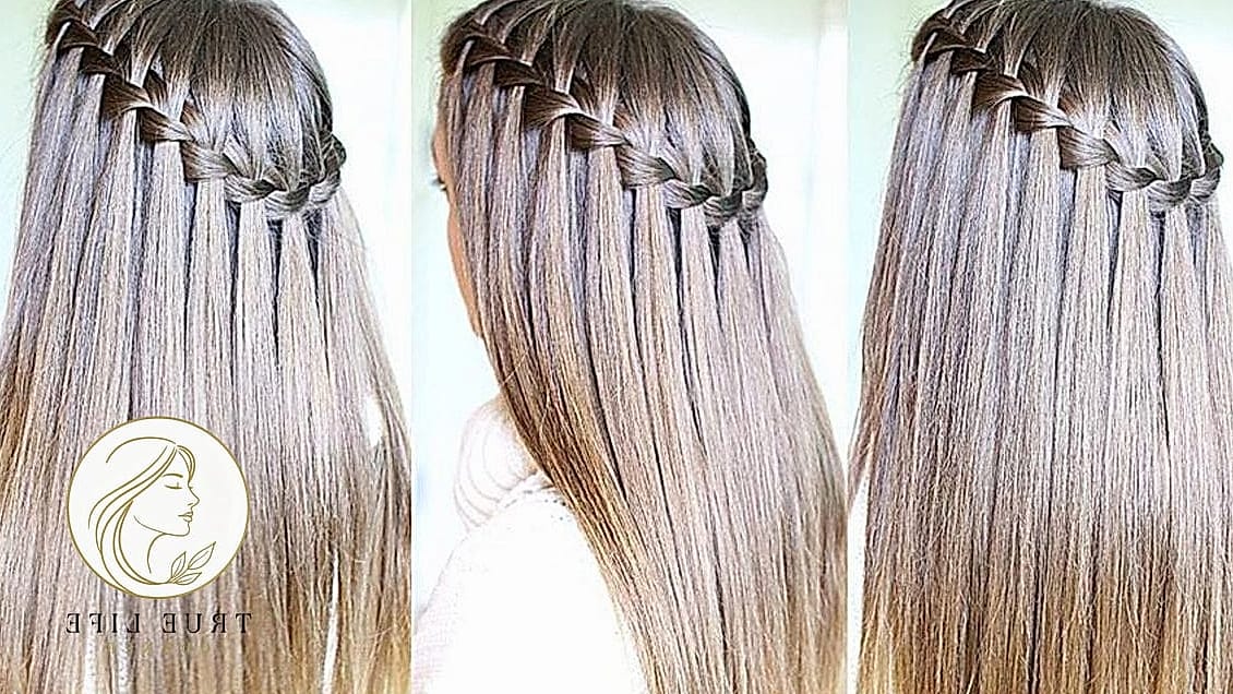 27 Beautiful Braid Hairstyles That Are Actually Easy to DIY 5 Waterfall Braid